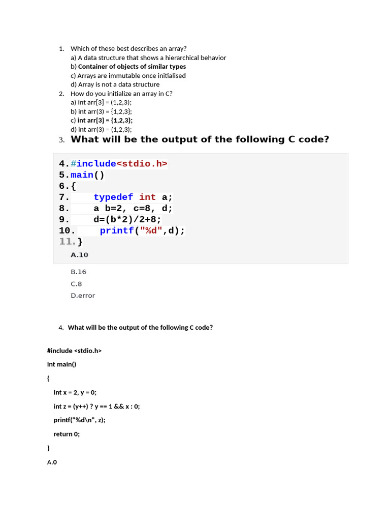 C and Data Structure | PDF | C (Programming Language) | Software ...