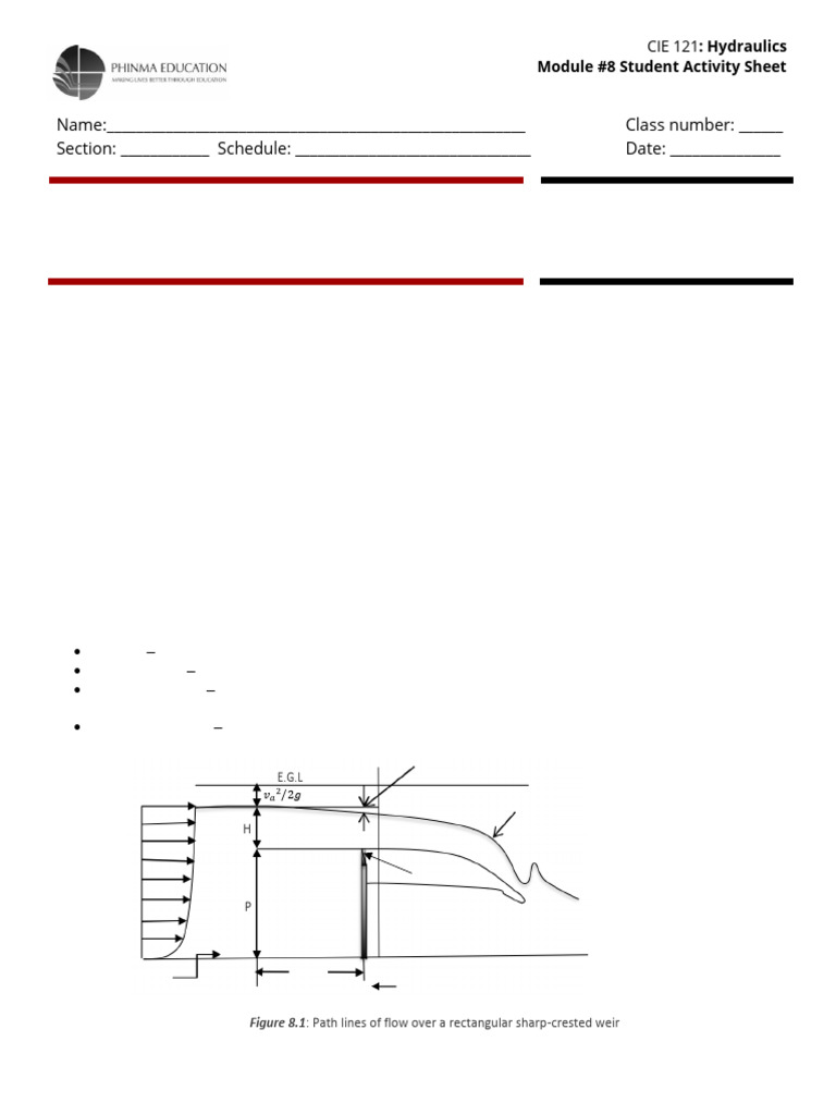 Flow Measurement with Weirs in Hydraulics | PDF | Turbine | Reynolds Number