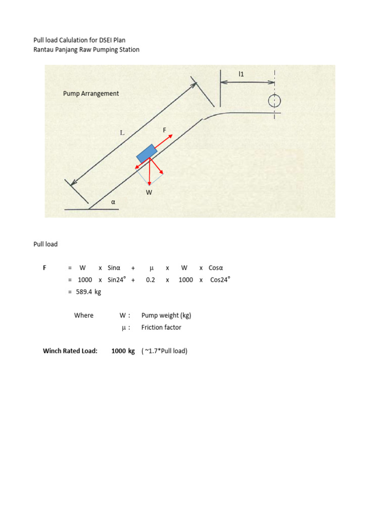 1.3 Winch Load Caculation | PDF