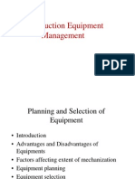Project Equipment Management