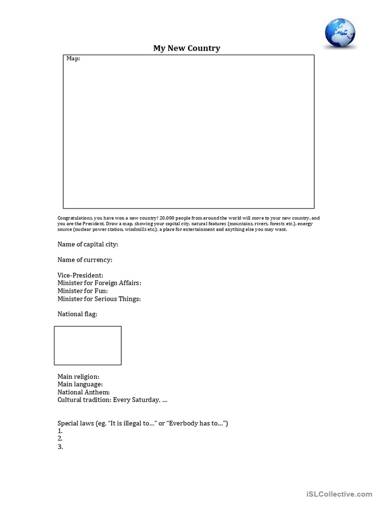 Create Your Own Country! | PDF