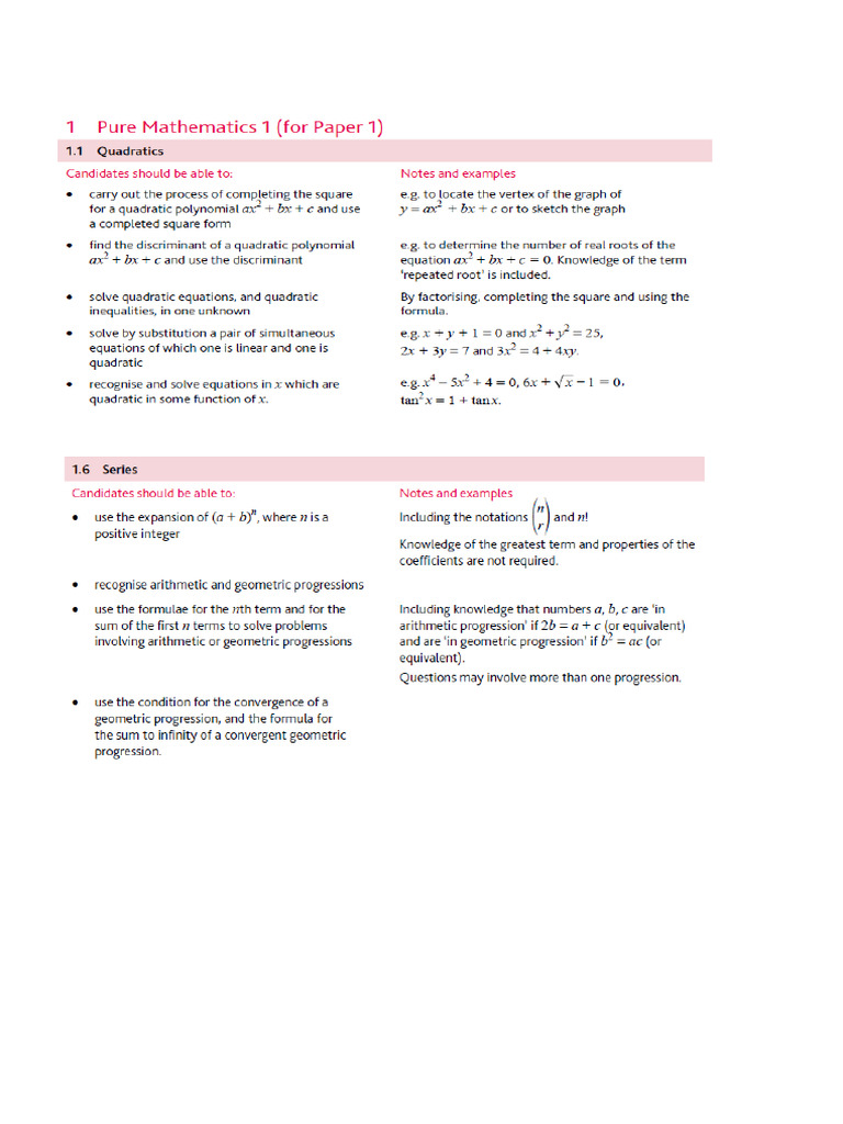 As Paper 1 Maths | PDF