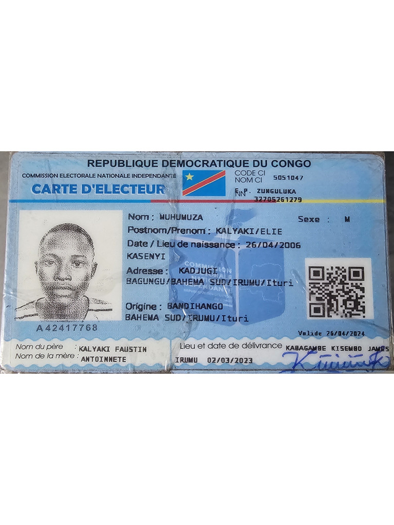 Carte D'électeur Elie | PDF