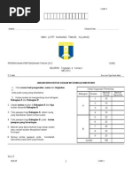 PEPERIKSAAN SETENGAH TAHUN (Sejarah Tingkatan 4)