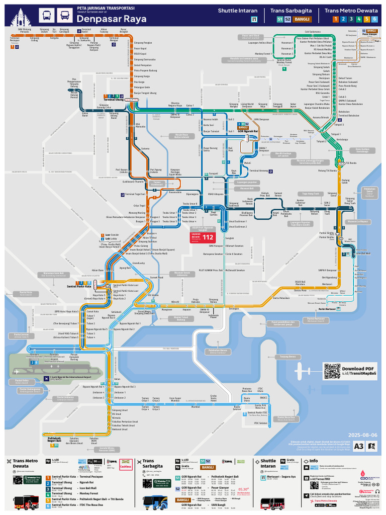Peta Jaringan Transportasi Denpasar | PDF
