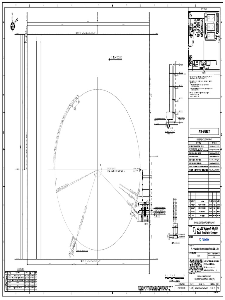 S-00-Ugn-p-01-001-001 Piping Plan Drawing Water Storage Tank Area (1of7 ...