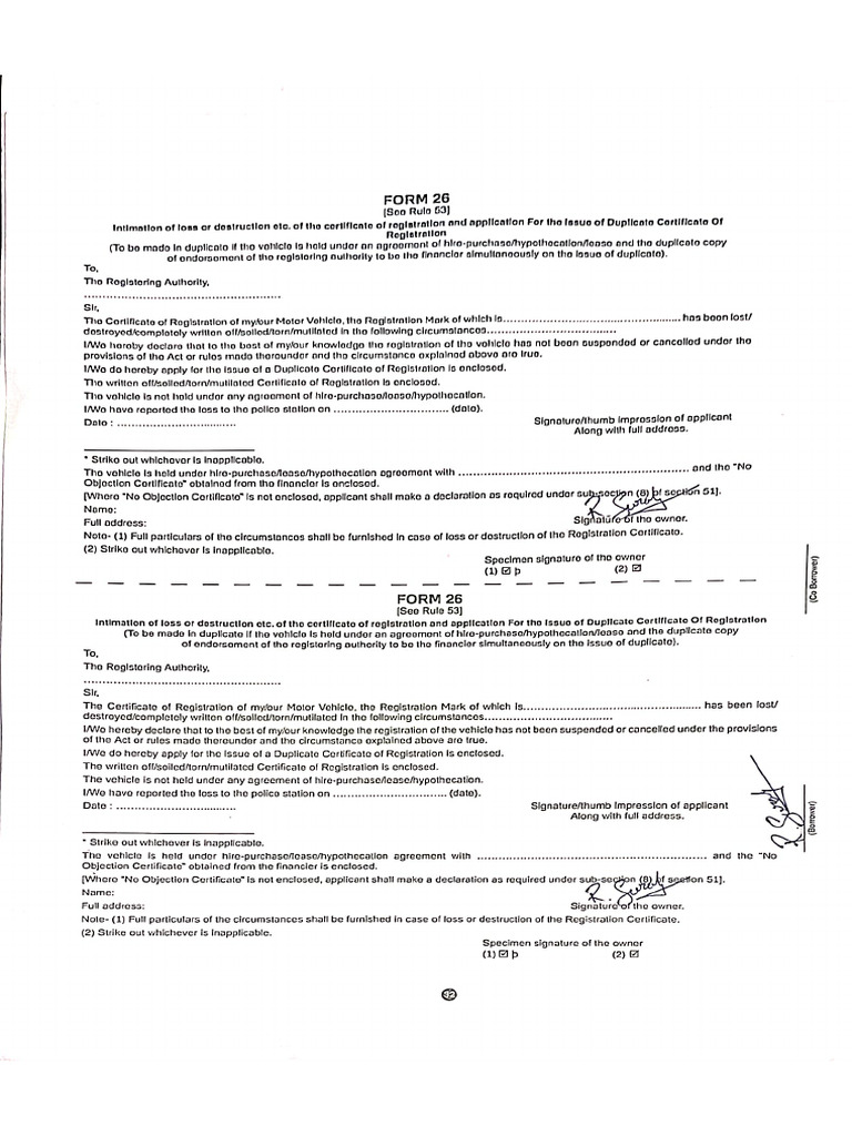 Form 26 | PDF