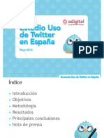 Adigital Estudio Uso Twitter en Espaa 2012