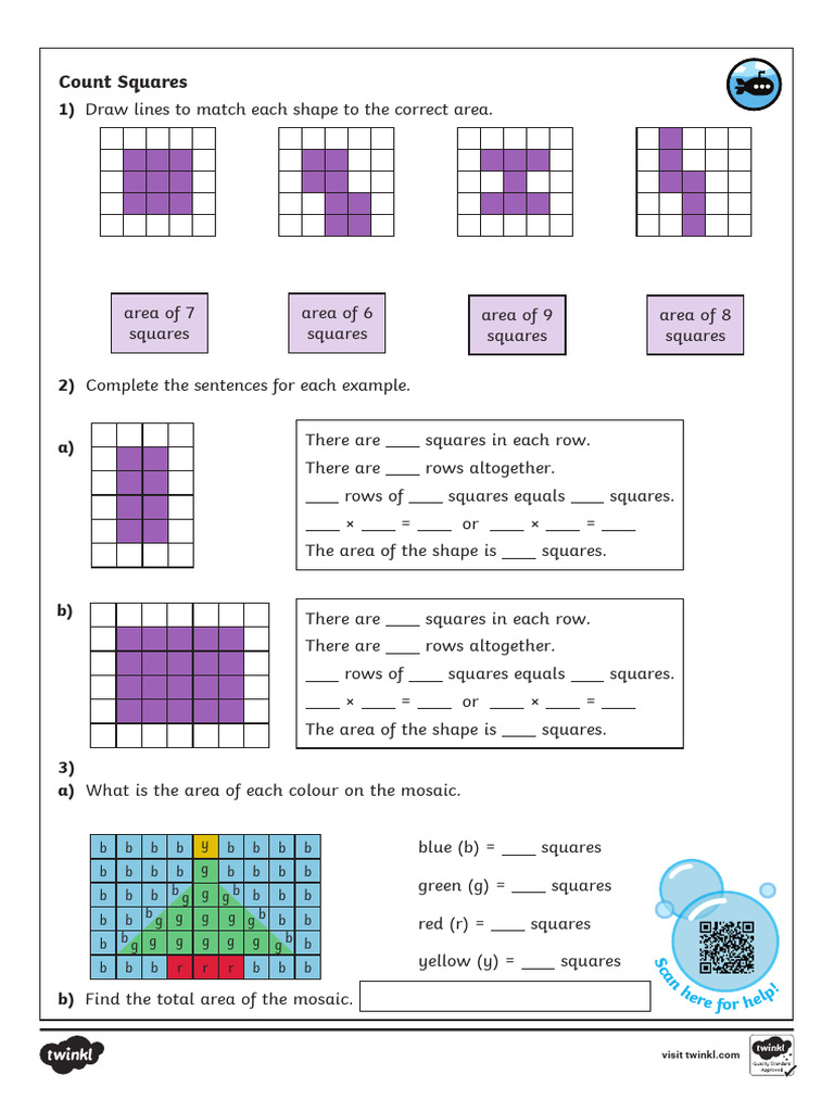 Area Calculation Activities for Kids | PDF