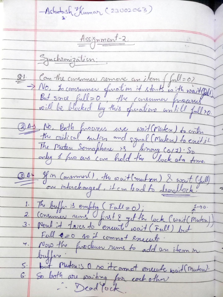 23U02063 OS Assignment 2 | PDF