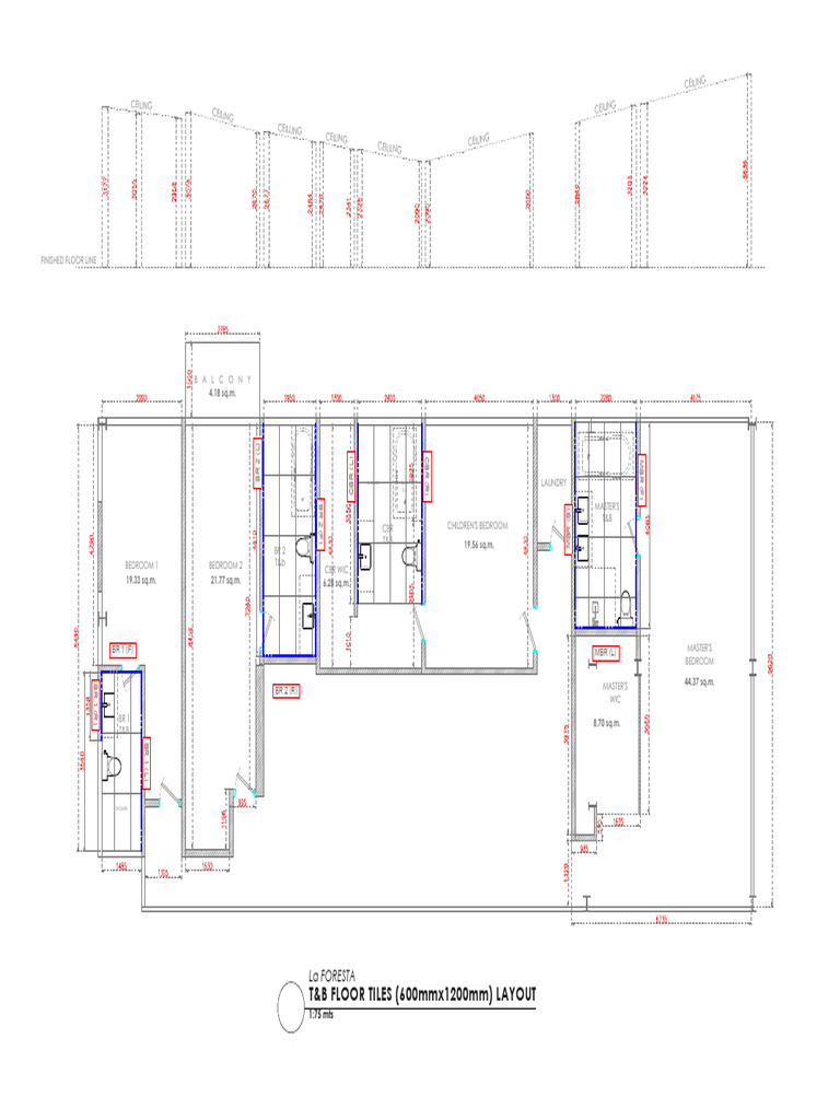 La Foresta (T&B Floor and Wall Tiles Layout) | PDF | Bathing | Hygiene