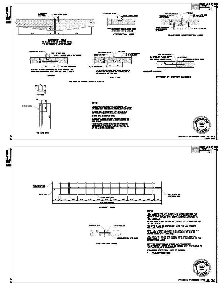 Concrete Pavement Joint Details | PDF | Road Surface | Road