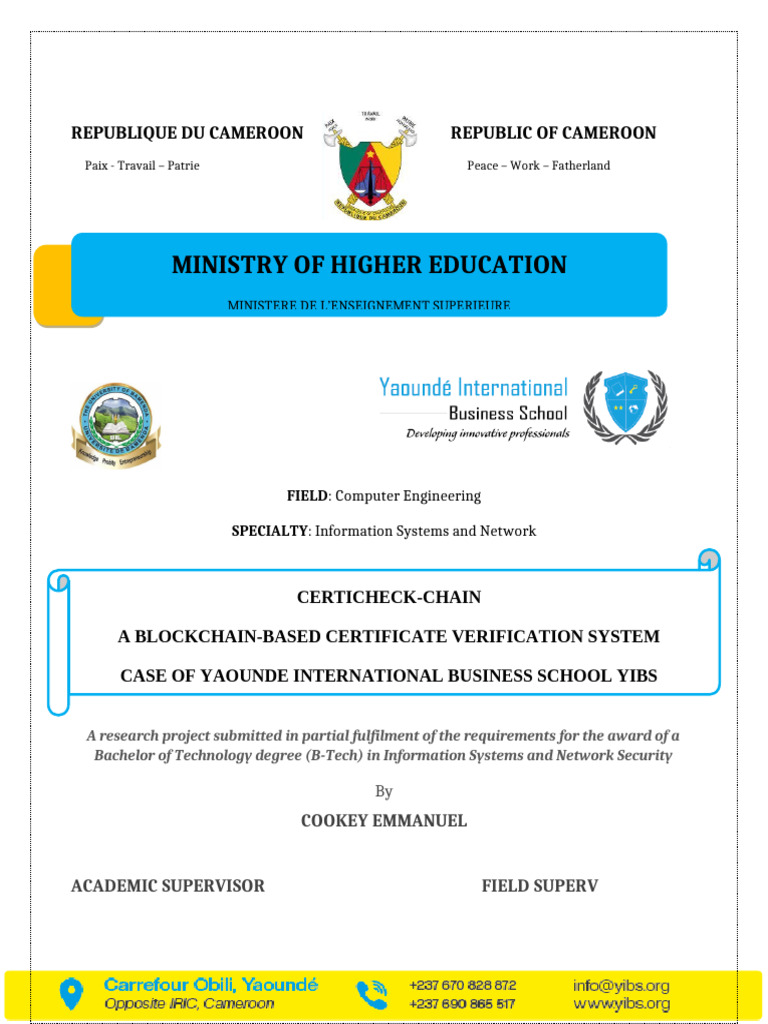 Blockchain Certificate Verification System | PDF