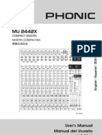 MU 2442X Compact Mixer User's Manual</TITLE