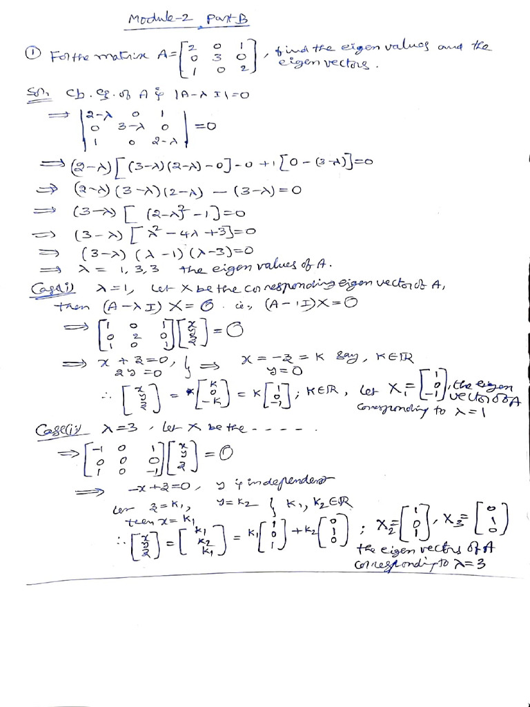 25MAT11 Module2 Part-B | PDF