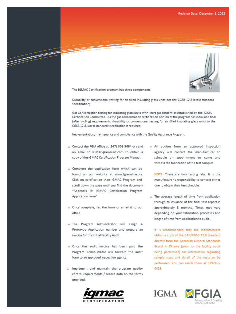 IGMAC Certification Process Overview | PDF | Audit | Certification