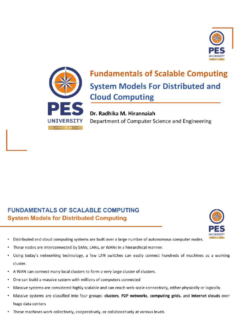 Unit 1 Lecture 3 - System Models | PDF