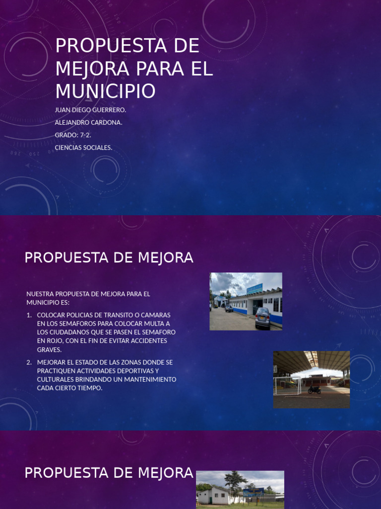 Propuestas de Mejora para el Municipio | PDF