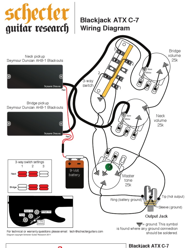 Blackjack Atx C-7 | PDF | Guitars | Music Technology