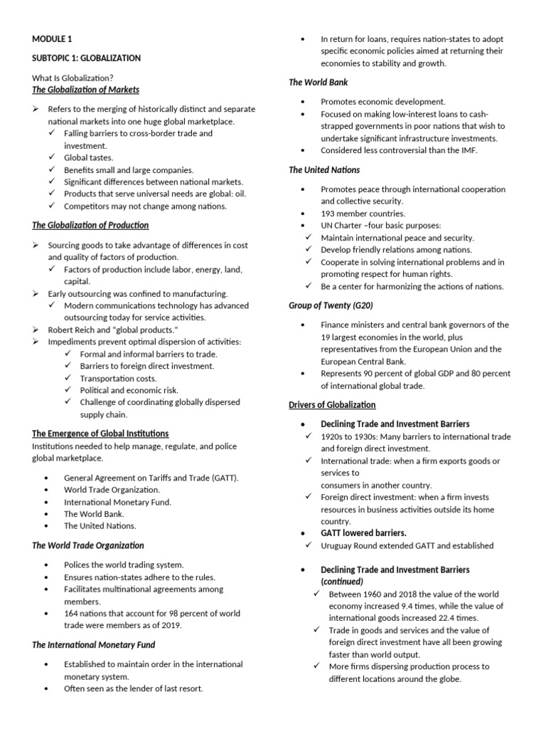 Understanding Globalization Dynamics | PDF | Cost Of Living | Globalization