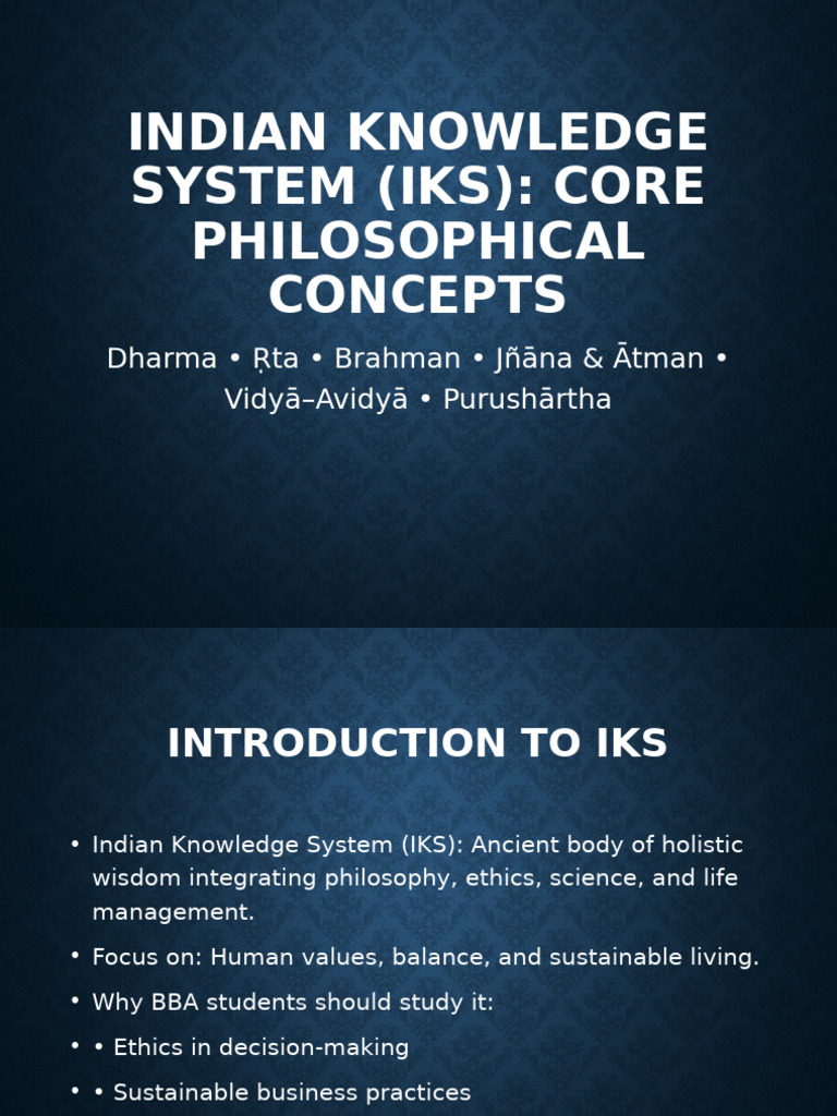 IKS Principles for Ethical Leadership | PDF | Brahman | Wisdom