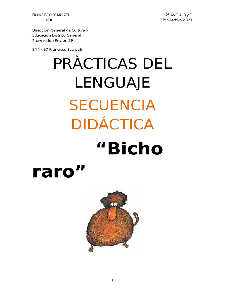 Secuencia Didáctica: 
