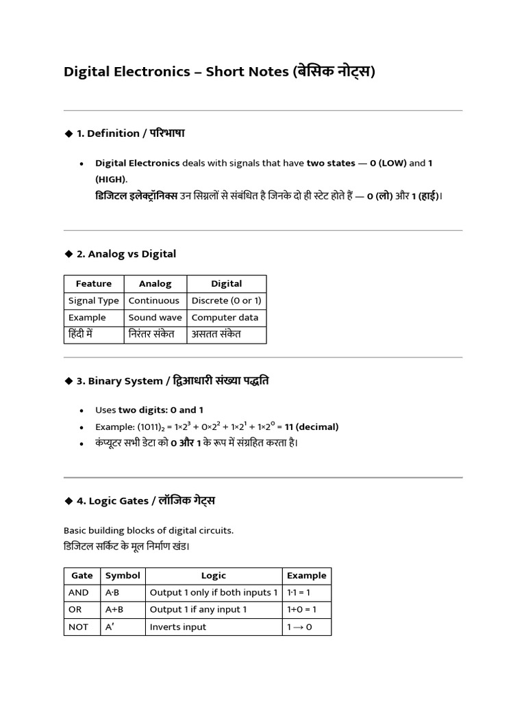 Short Notes STET 2025 Computer Science | PDF