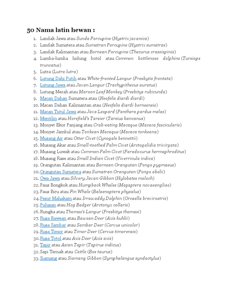 94 Gambar Hewan Beserta Nama Ilmiahnya Gratis Terbaru