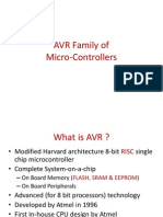 AVR Microcontrollers: 8-Bit RISC Architecture