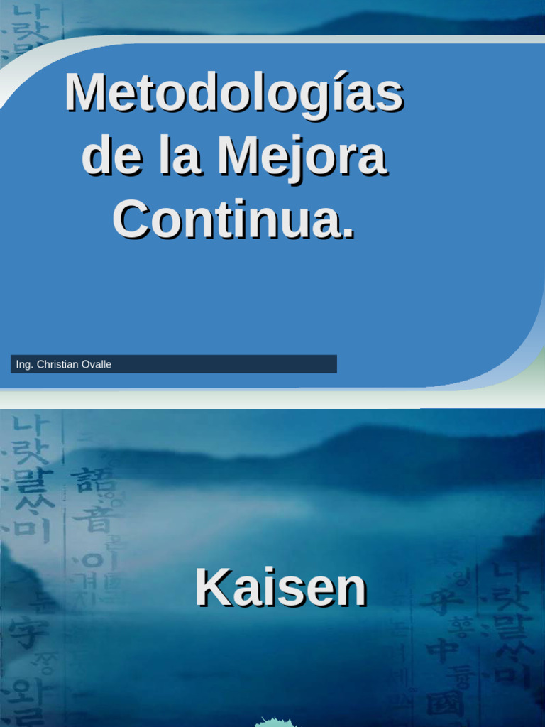 Metodologías de Mejora Continua Kaizen | PDF | Lean Manufacturing