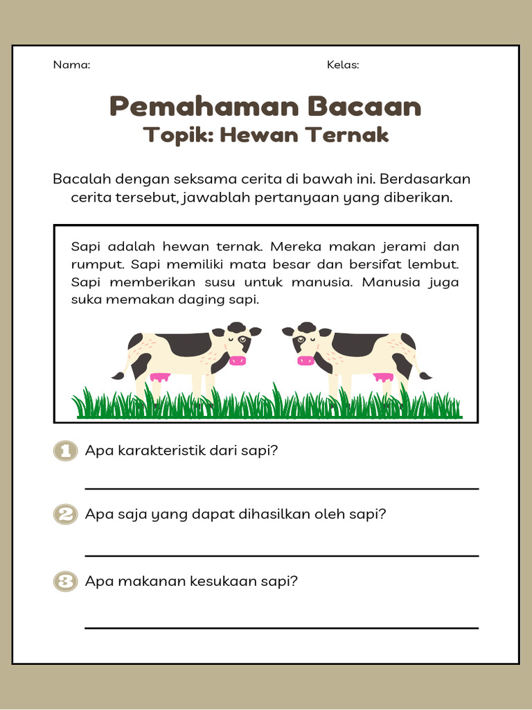 Karakteristik dan Manfaat Sapi | PDF