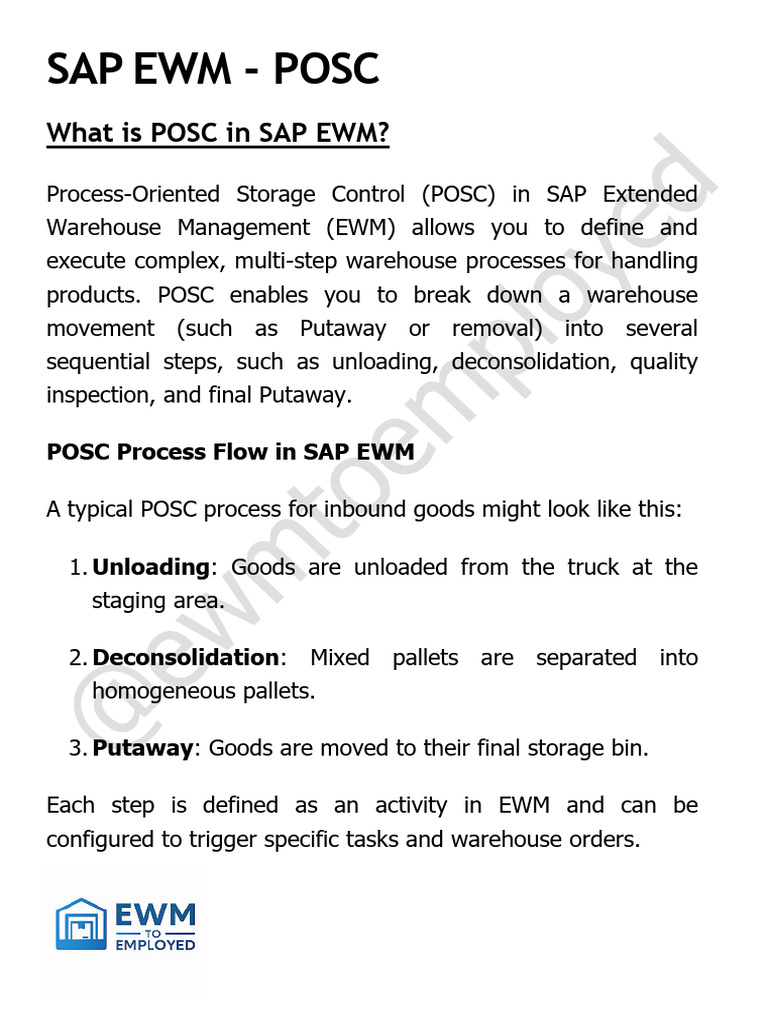 POSC - Process Oriented Storage Control | PDF | Warehouse | Computing