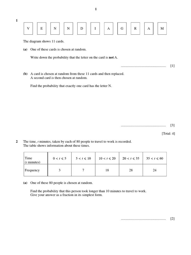 Probability Problems and Solutions | PDF