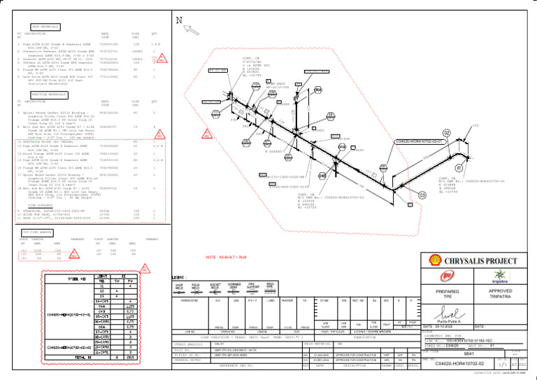 Piping Isometric Drawing and Materials | PDF | Gas Technologies ...