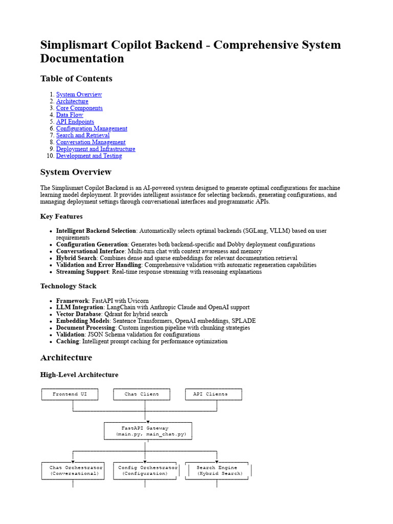 Simplismart Copilot Backend Overview | PDF | Databases | Metadata