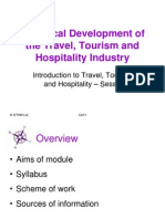 Historical Development of The Travel, Tourism and Hospitality Industry