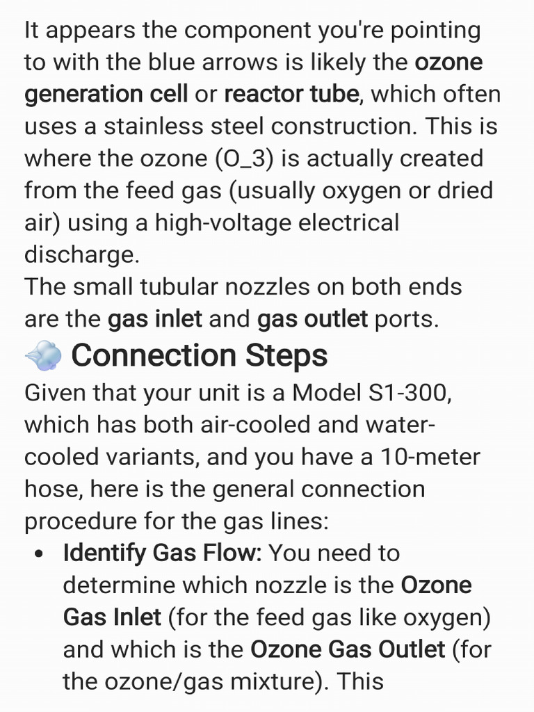 Ozone Generator Installation | PDF