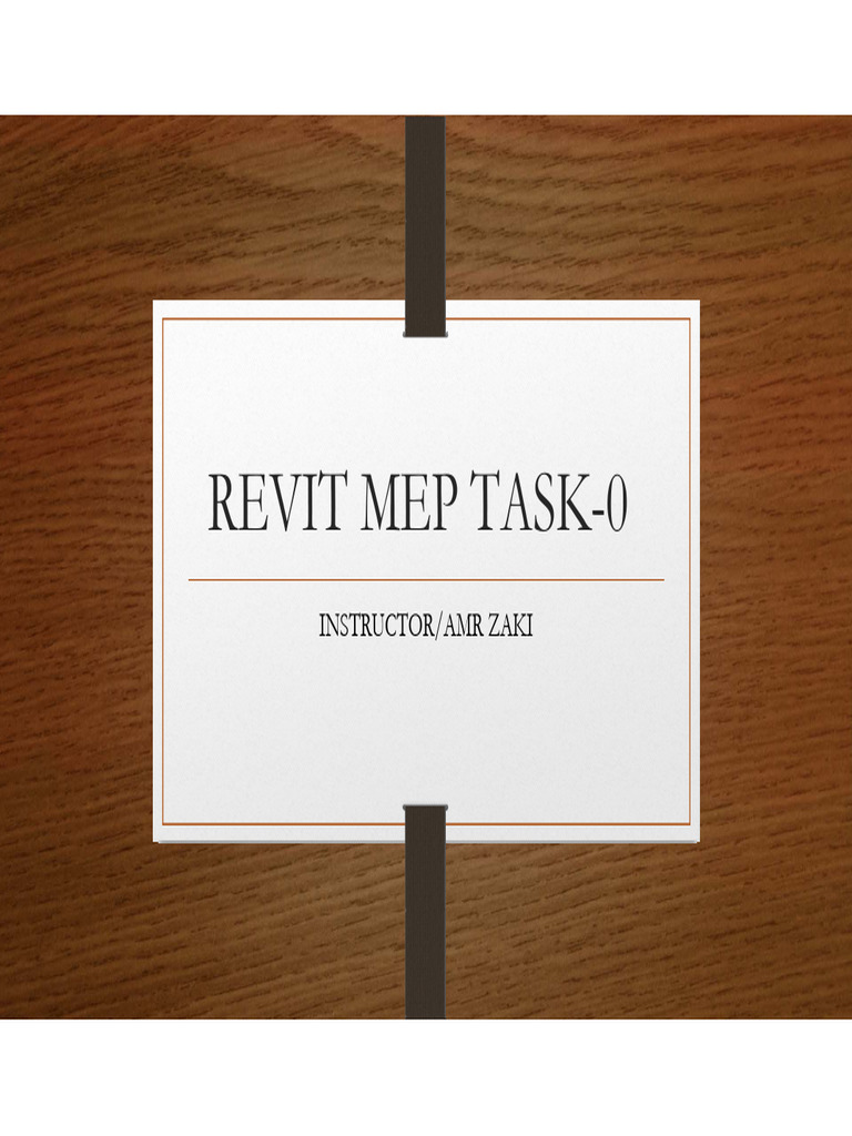 Revit MEP Task 01 Instructions and Questions | PDF