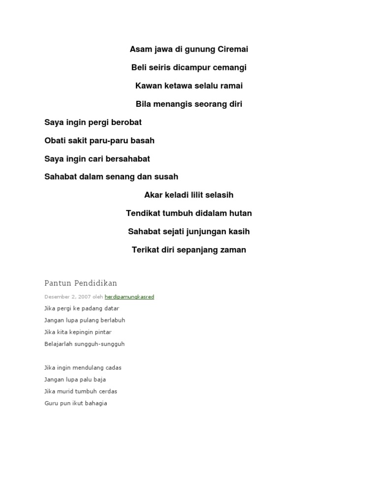 Pantun Sahabat Pdf
