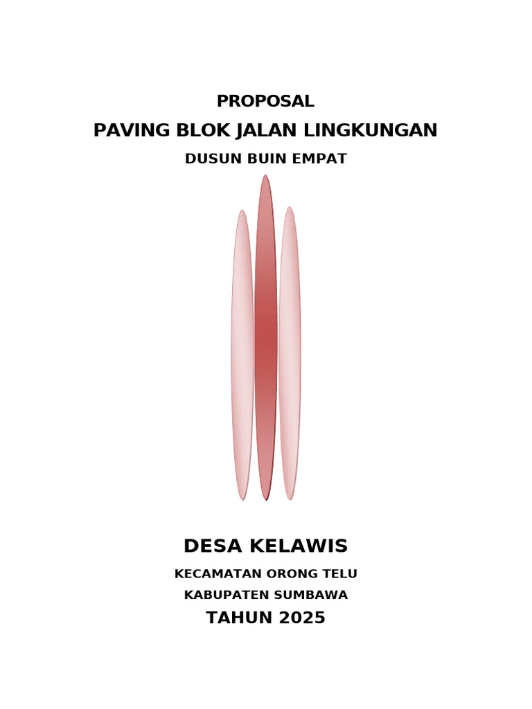 Proposal Paving Blok Jalan Kelawis 2025 | PDF