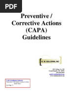 CAPA Guidelines FDA