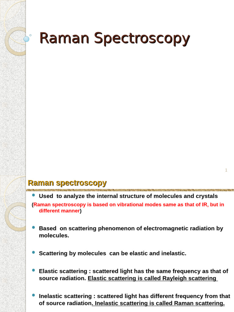 Understanding Raman Spectroscopy Basics | PDF | Raman Spectroscopy ...