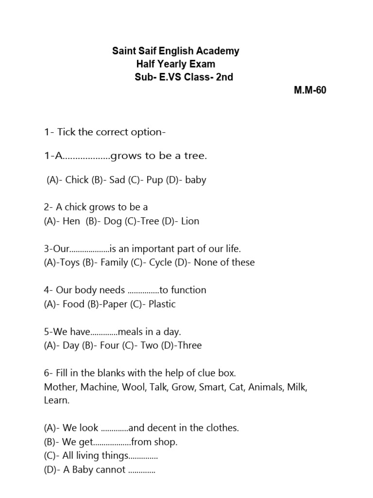 EVS Class 2nd | PDF