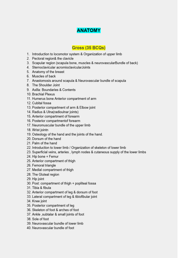 Topics MSK Module ® SK | PDF | Arm | Human Leg