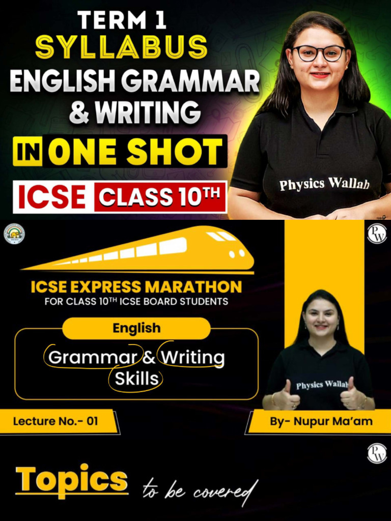 English - Marathon Notes - (Victory 2024 - ICSE) | PDF