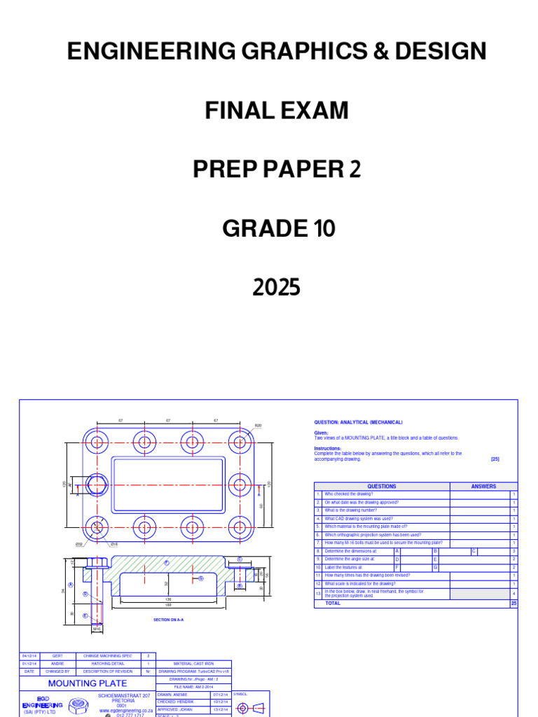 Grade 10 EGD Term 4 Paper 2 | PDF | Chess | Chess Theory