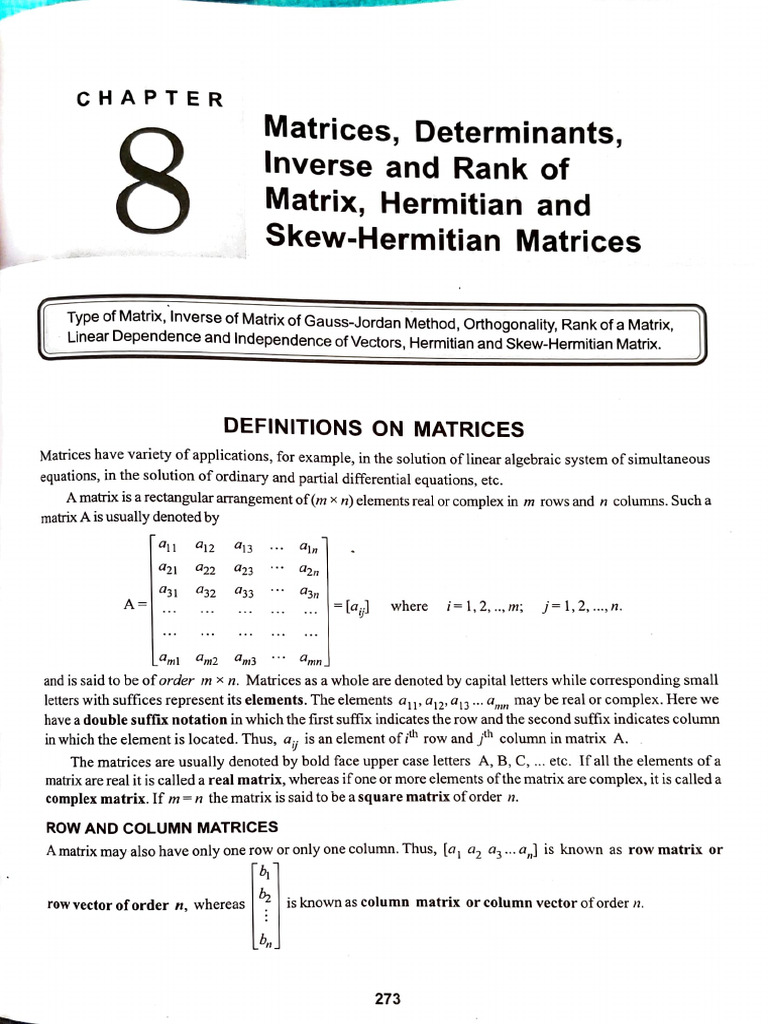 Matrices | PDF