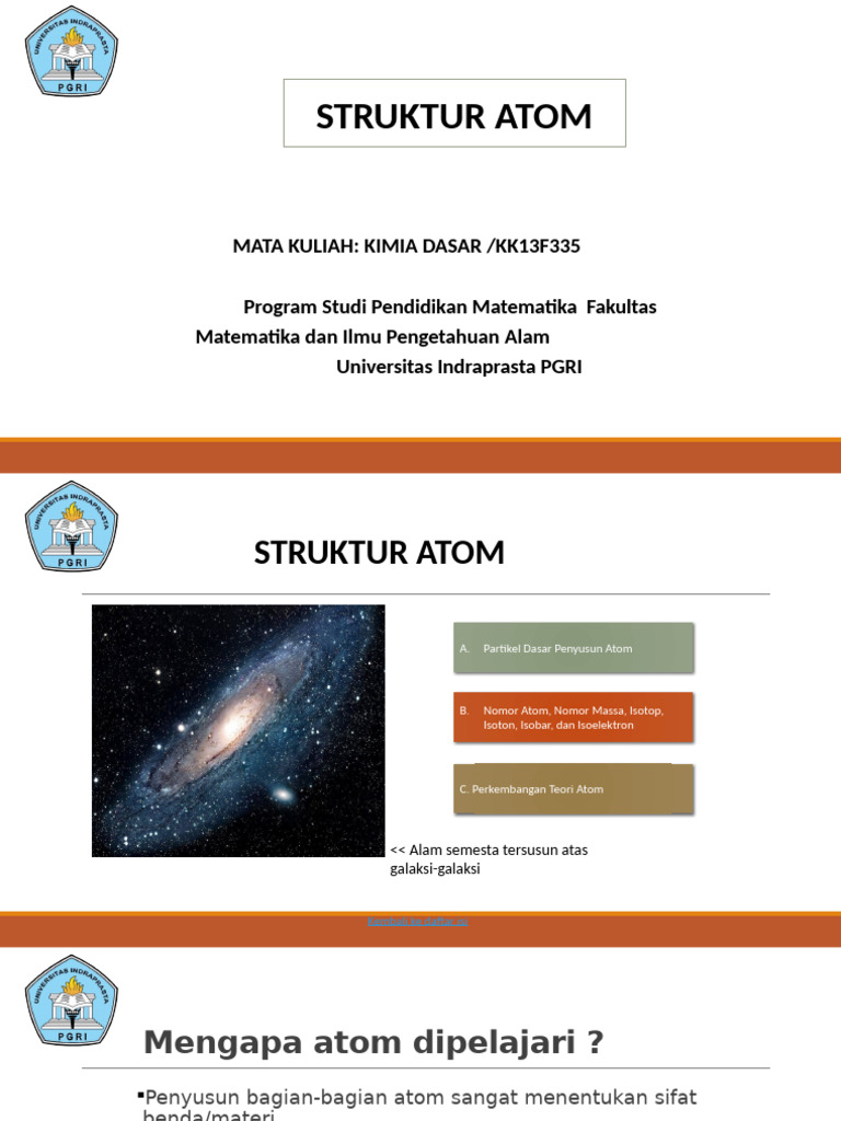 Materi 2 Struktur Atomi | PDF