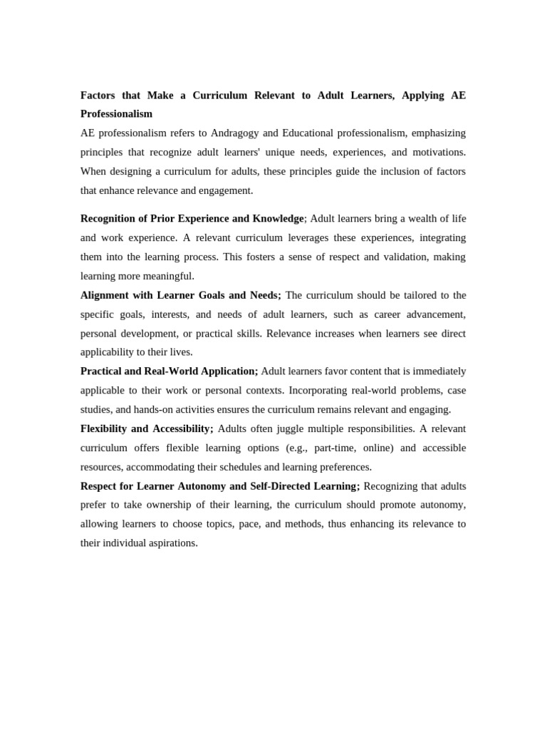 Curriculum Essay and Factors | PDF | Curriculum | Learning