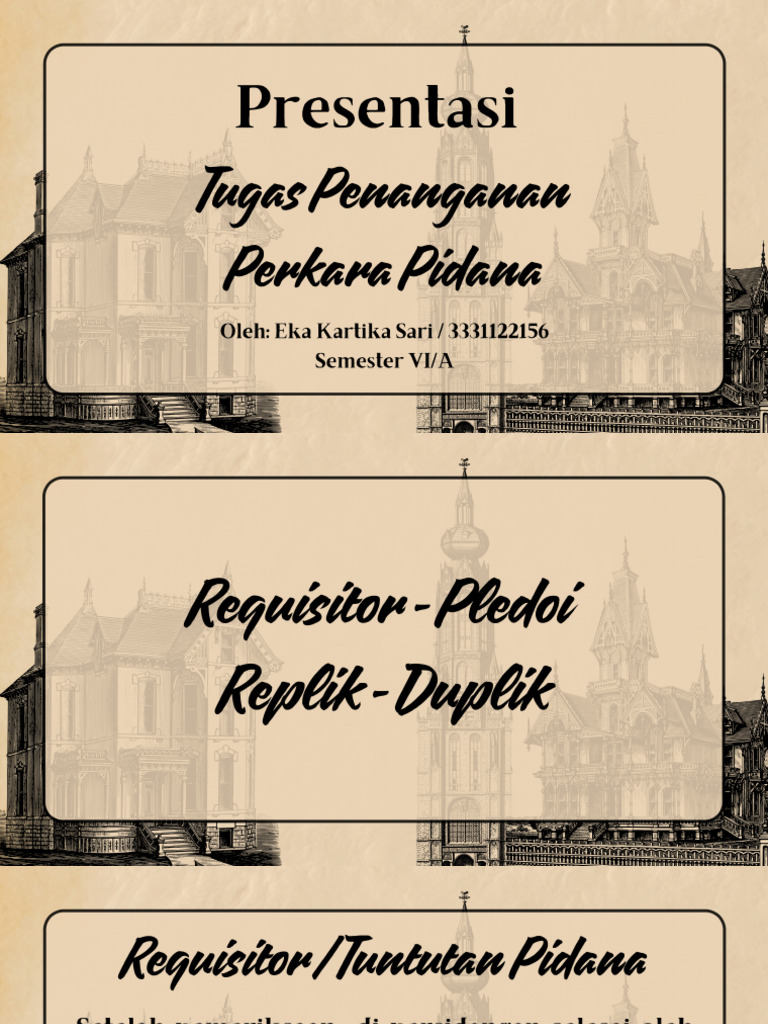 Requisitor, Pledoi, Replik Dan Duplik | PDF